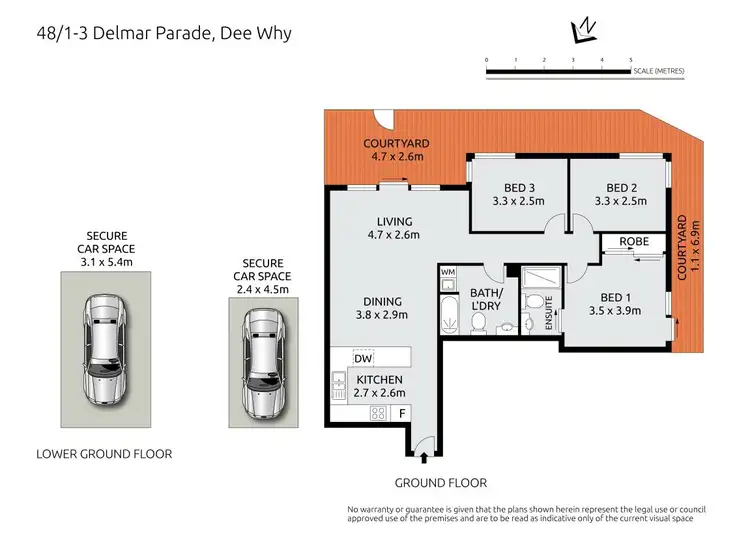 Floorplan of Homely apartment listing, 48/1-3 Delmar Parade, Dee Why NSW 2099
