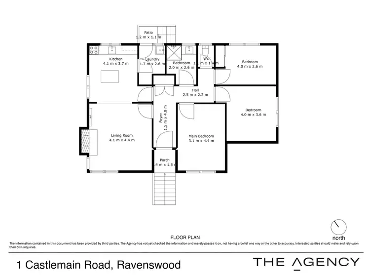 Floorplan of Homely house listing, 1 Castlemain Road, Ravenswood TAS 7250