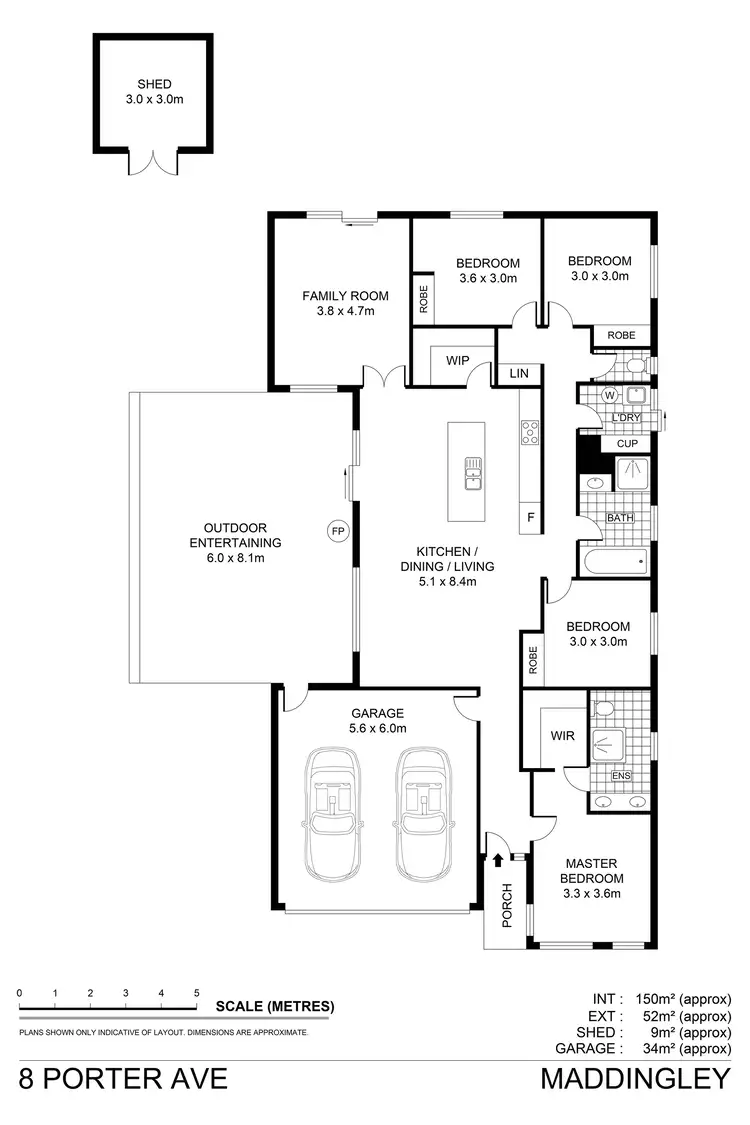 Floorplan of Homely house listing, 8 Porter Avenue, Maddingley VIC 3340
