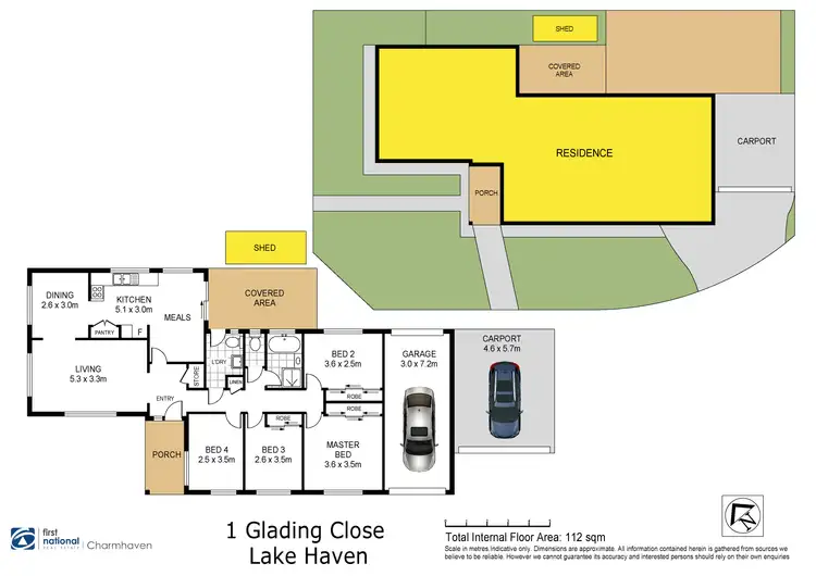 Floorplan of Homely house listing, 1 Glading Close, Lake Haven NSW 2263