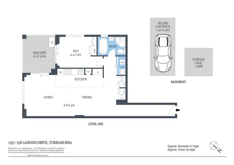 Floorplan of Homely apartment listing, 23/5-15B Lamond Drive, Turramurra NSW 2074