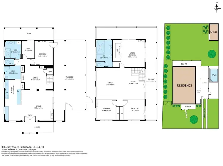 Floorplan of Homely house listing, 3 Buckby Street, Pallarenda QLD 4810