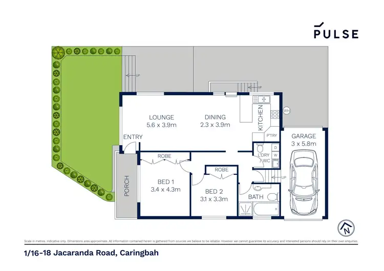 Floorplan of Homely villa listing, 1/16-18 Jacaranda Road, Caringbah NSW 2229