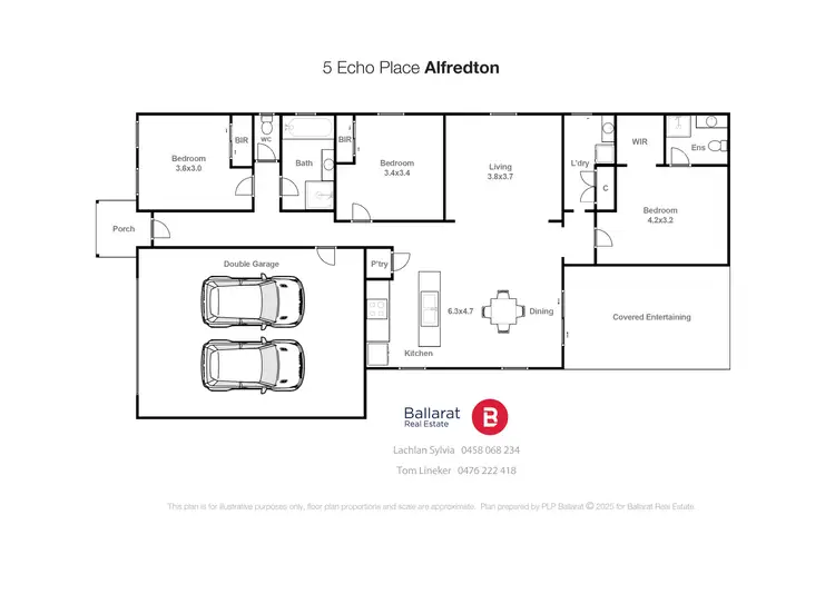 Floorplan of Homely house listing, 5 Echo Place, Alfredton VIC 3350