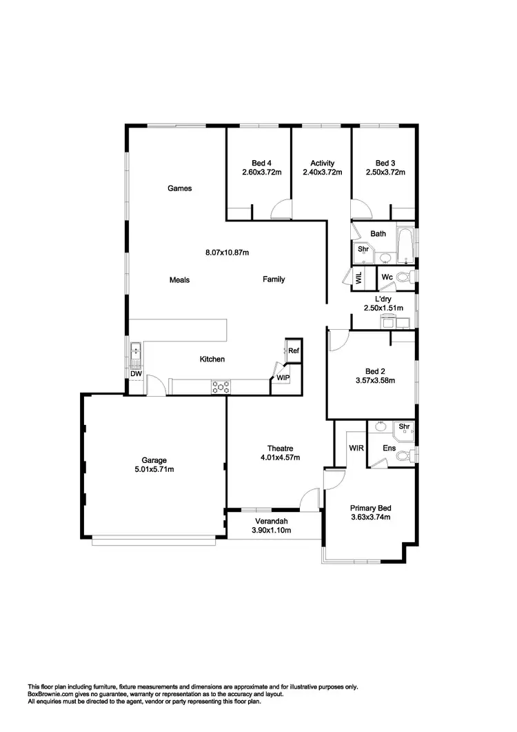 Floorplan of Homely house listing, 12 Tallowood Avenue, Baldivis WA 6171