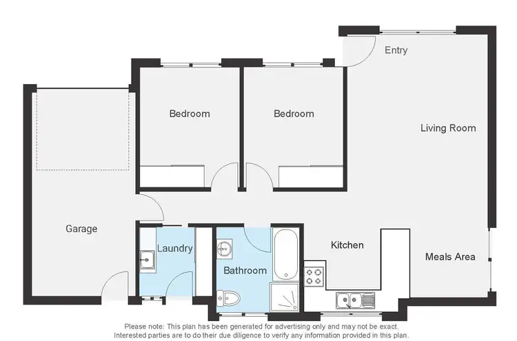 Floorplan of Homely townhouse listing, 1/26 Hotham Circuit, Thurgoona NSW 2640