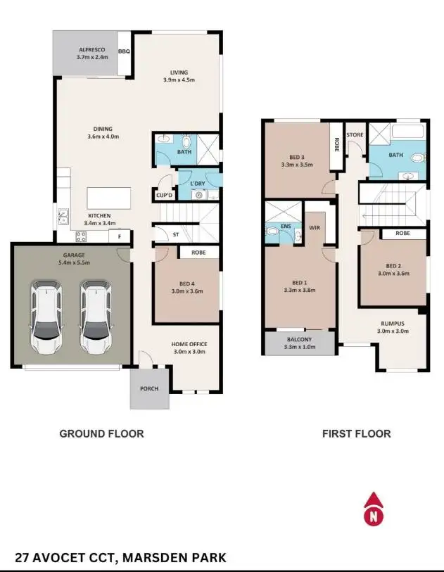 Floorplan of Homely house listing, 27 Avocet Circuit, Marsden Park NSW 2765