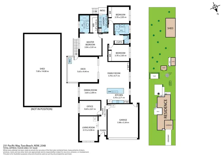 Floorplan of Homely house listing, 231 Pacific Way, Tura Beach NSW 2548