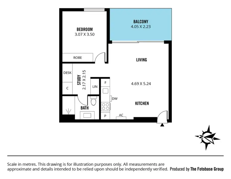 Floorplan of Homely apartment listing, 912/156 Wright Street, Adelaide SA 5000