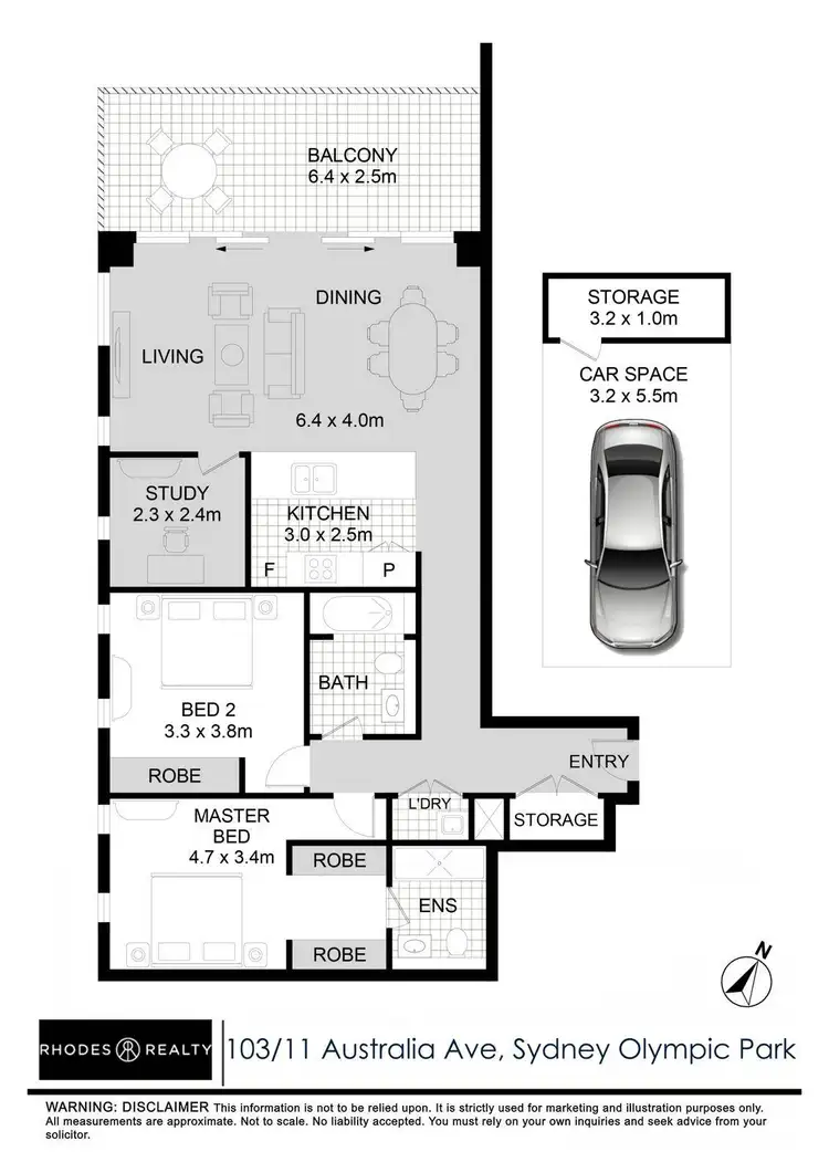 Floorplan of Homely apartment listing, 103/11 Australia Avenue, Sydney Olympic Park NSW 2127