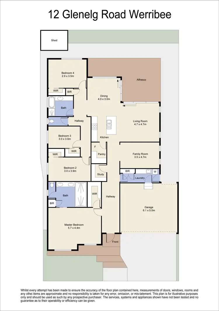 Floorplan of Homely house listing, 12 Glenelg Road, Werribee VIC 3030