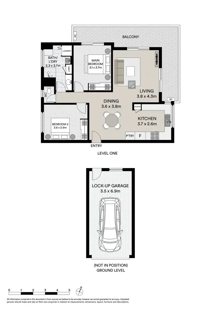 Floorplan of Homely unit listing, 2/14 Nelson Parade, Manly QLD 4179