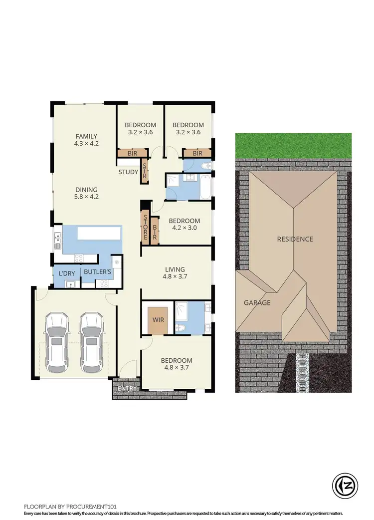 Floorplan of Homely house listing, 13 Leaf Way, Officer VIC 3809