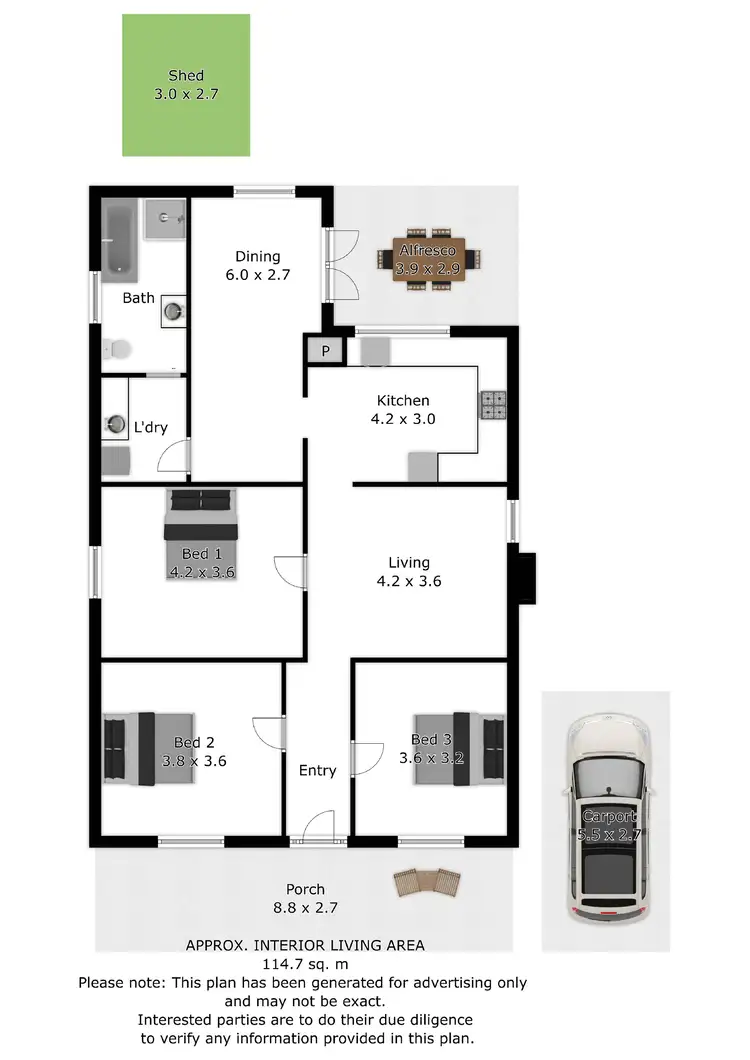 Floorplan of Homely house listing, 9 Fraser Street, Culcairn NSW 2660