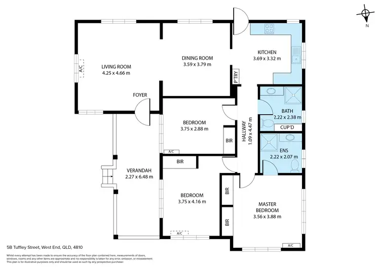 Floorplan of Homely house listing, 5B Tuffley, West End QLD 4810