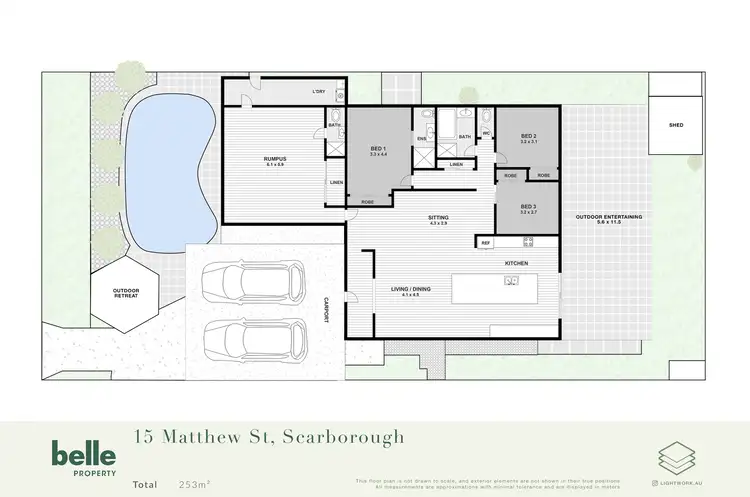 Floorplan of Homely house listing, 15 Matthew Street, Scarborough QLD 4020
