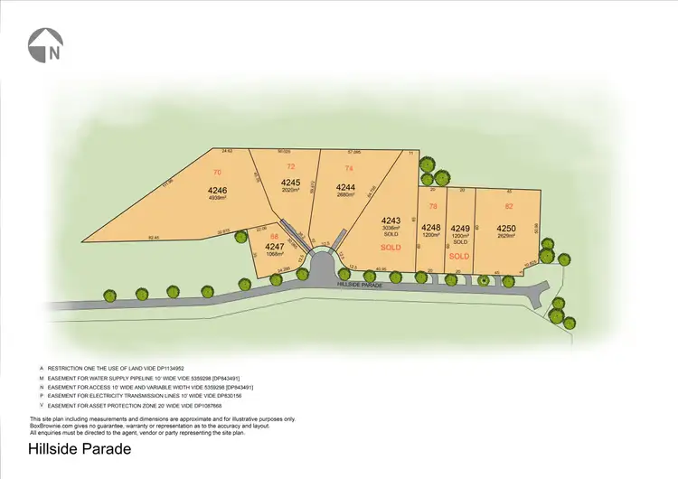 Floorplan of Homely land listing, 68-82 Hillside Parade, Elizabeth Beach NSW 2428