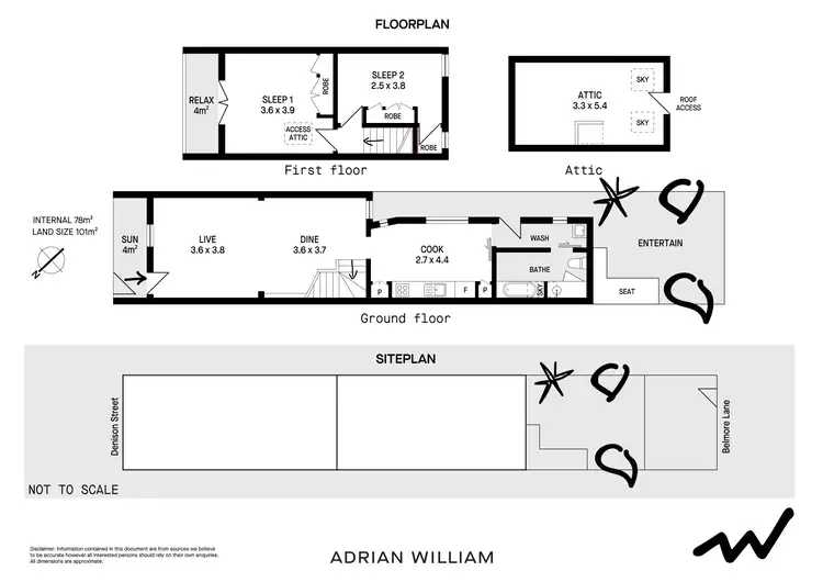 Floorplan of Homely house listing, 213 Denison Street, Newtown NSW 2042