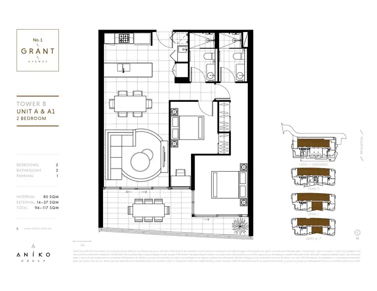 Floorplan of Homely apartment listing, 2311/1 Grant Avenue, Hope Island QLD 4212
