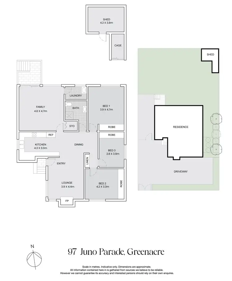 Floorplan of Homely house listing, 97 Juno Parade, Greenacre NSW 2190