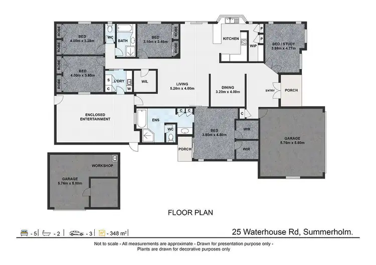 Floorplan of Homely house listing, 25 Waterhouse Road, Summerholm QLD 4341