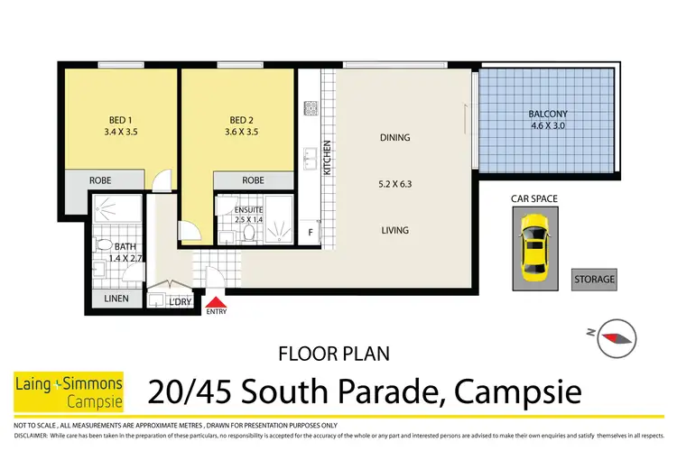 Floorplan of Homely apartment listing, 20/45 South Parade, Campsie NSW 2194