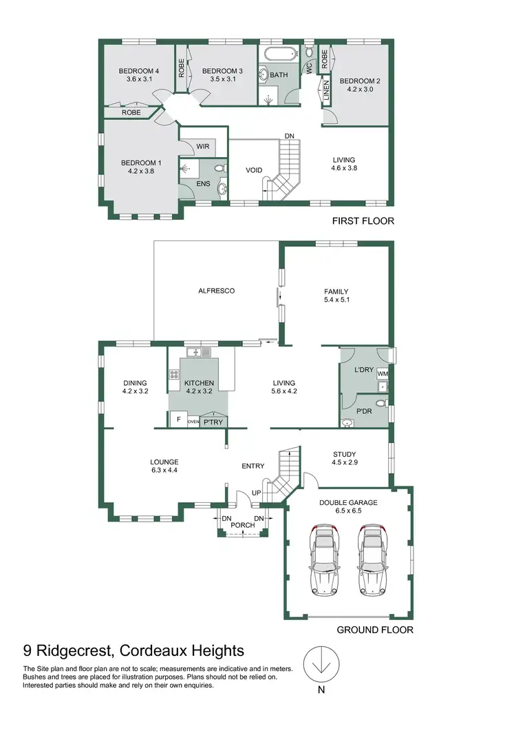 Floorplan of Homely house listing, 9 Ridgecrest, Cordeaux Heights NSW 2526