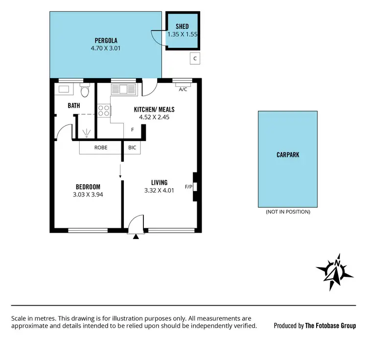 Floorplan of Homely unit listing, 3/49 Partridge Street, Glenelg South SA 5045