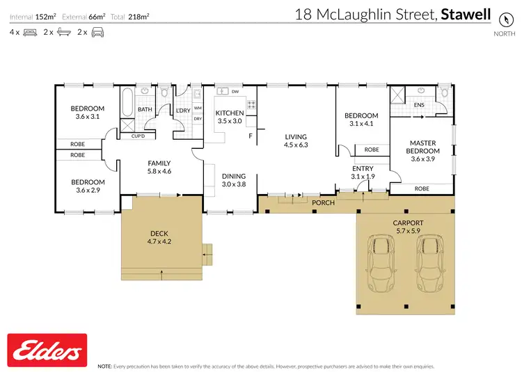 Floorplan of Homely house listing, 18 McLaughlin Street, Stawell VIC 3380