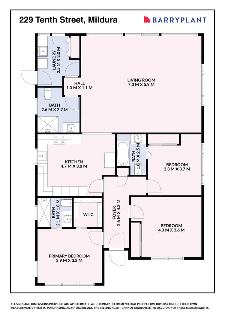 Floorplan of Homely house listing, 229 Tenth Street, Mildura VIC 3500