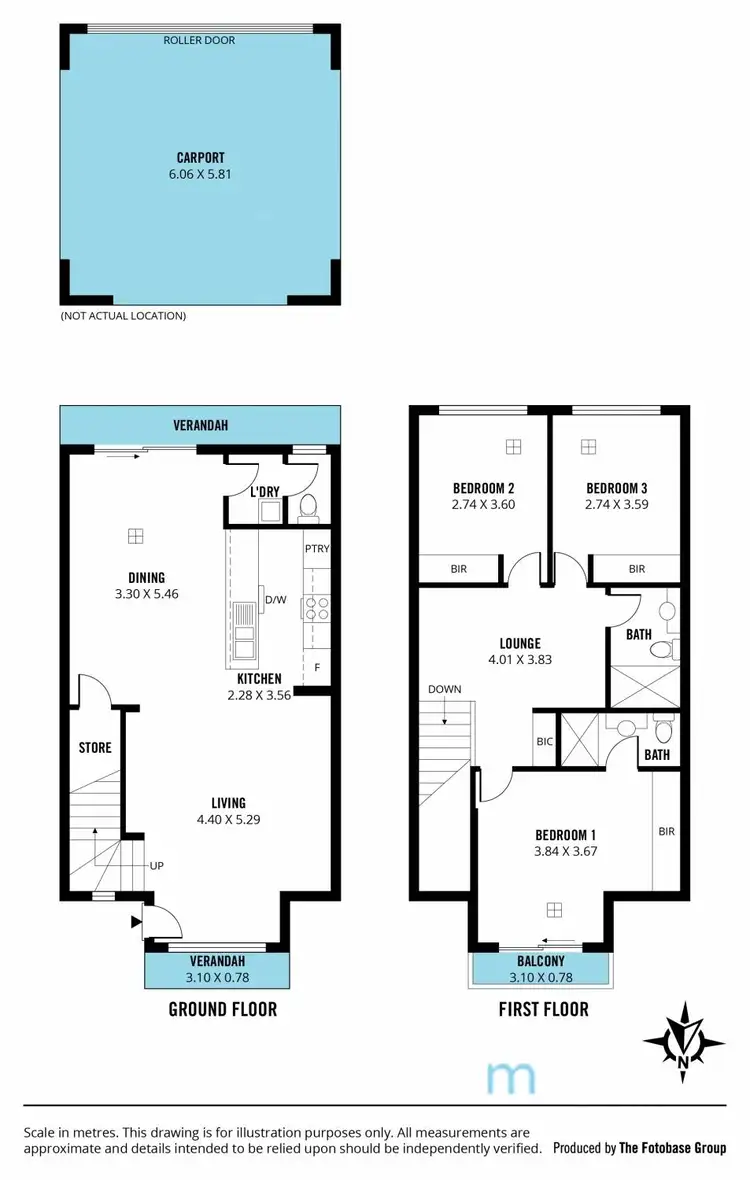 Floorplan of Homely townhouse listing, 42 Robinson Road, Seaford Heights SA 5169