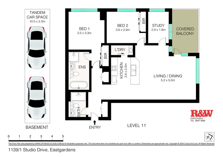 Floorplan of Homely apartment listing, 1139/1 Studio Drive, Eastgardens NSW 2036