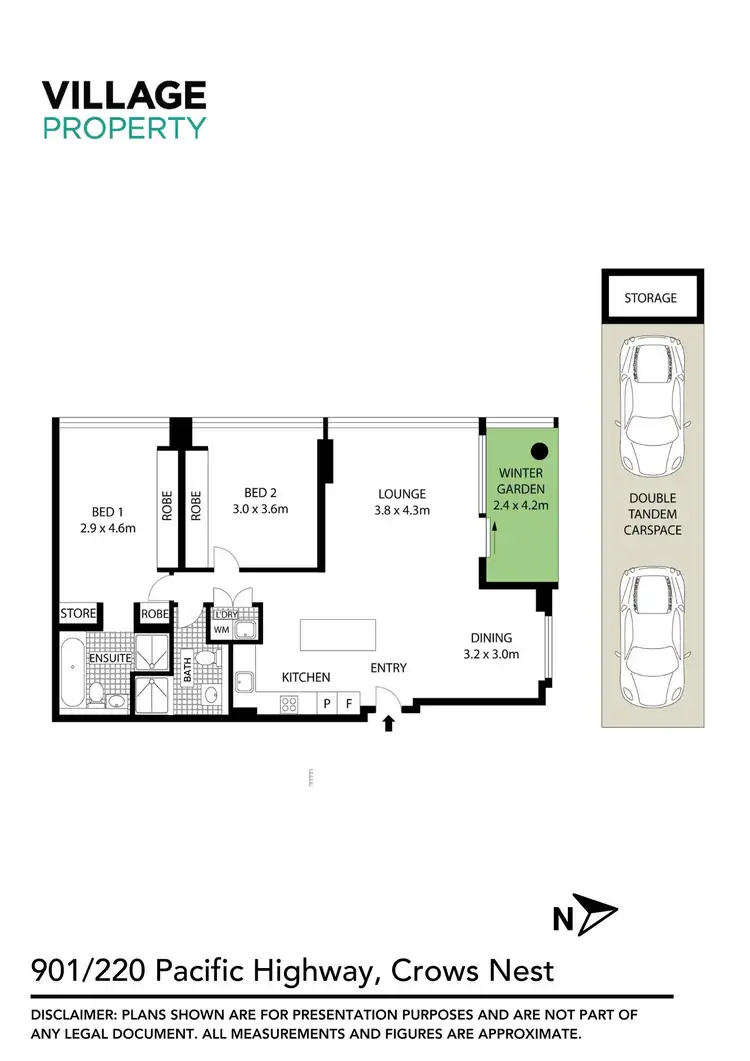 Floorplan of Homely apartment listing, 901/220 Pacific Highway, Crows Nest NSW 2065
