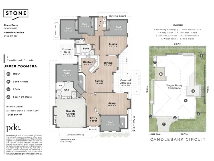 Floorplan of Homely house listing, 6 Candlebark Circuit, Upper Coomera QLD 4209