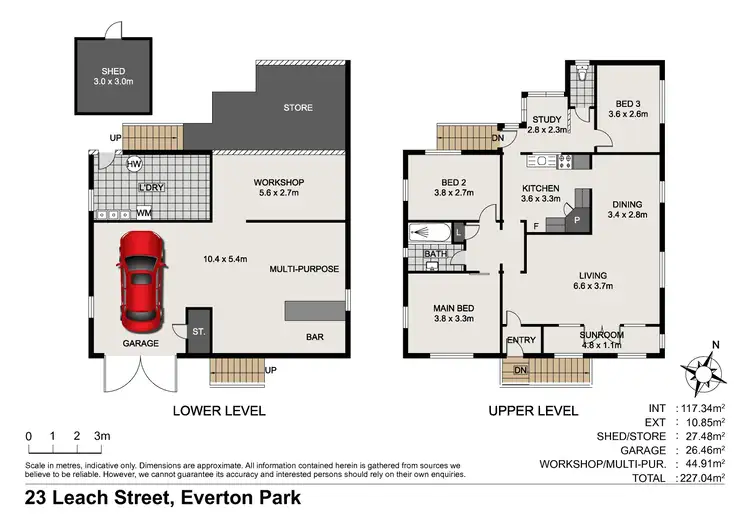 Floorplan of Homely house listing, 23 Leach Street, Everton Park QLD 4053