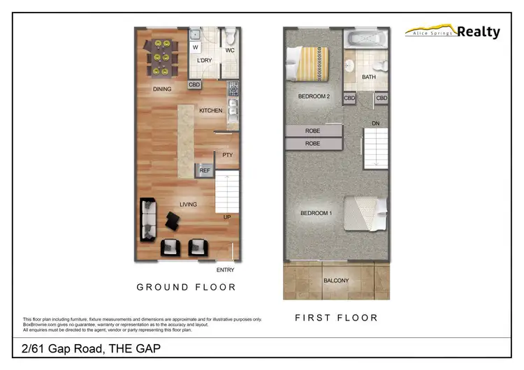 Floorplan of Homely unit listing, 2/61 Gap Road, The Gap NT 870