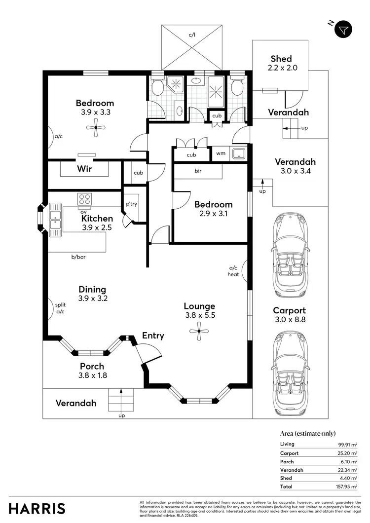 Floorplan of Homely unit listing, 207/36 Hillier Road, Hillier SA 5116