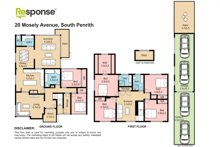 Floorplan of Homely house listing, 20 Mosely Avenue, South Penrith NSW 2750