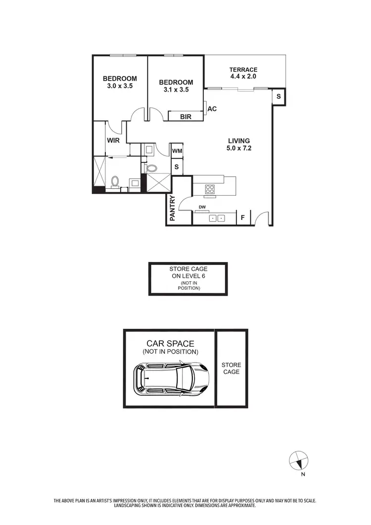 Floorplan of Homely apartment listing, 104/2-6 McCutcheon Street, Northcote VIC 3070