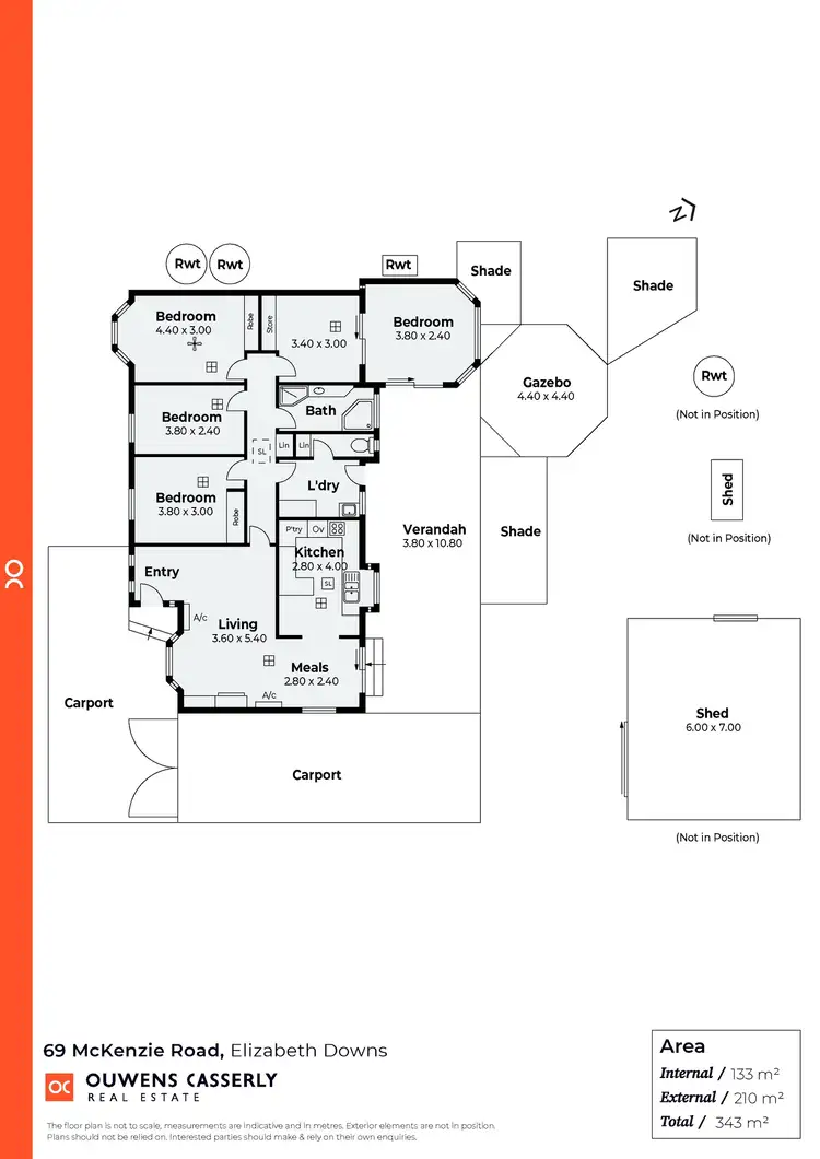 Floorplan of Homely house listing, 69 Mckenzie Road, Elizabeth Downs SA 5113
