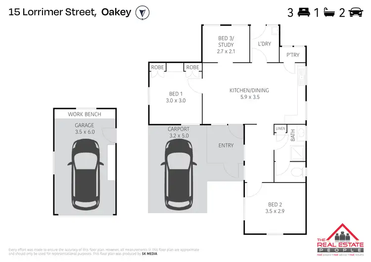 Floorplan of Homely house listing, 15 Lorrimer Street, Oakey QLD 4401