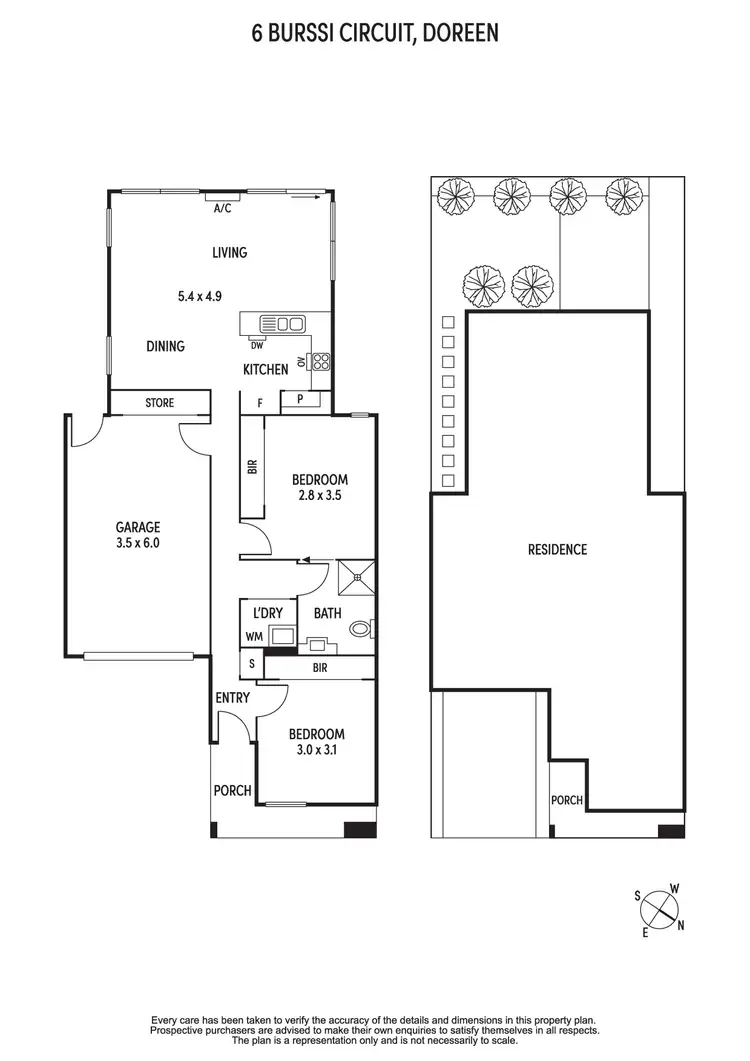 Floorplan of Homely house listing, 6 Burssi Circuit, Doreen VIC 3754