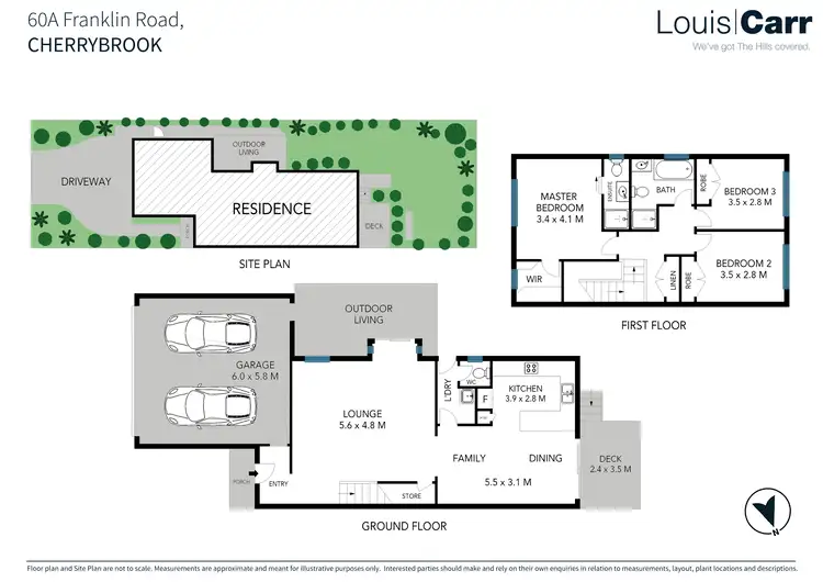 Floorplan of Homely semi-detached listing, 60a Franklin Road, Cherrybrook NSW 2126