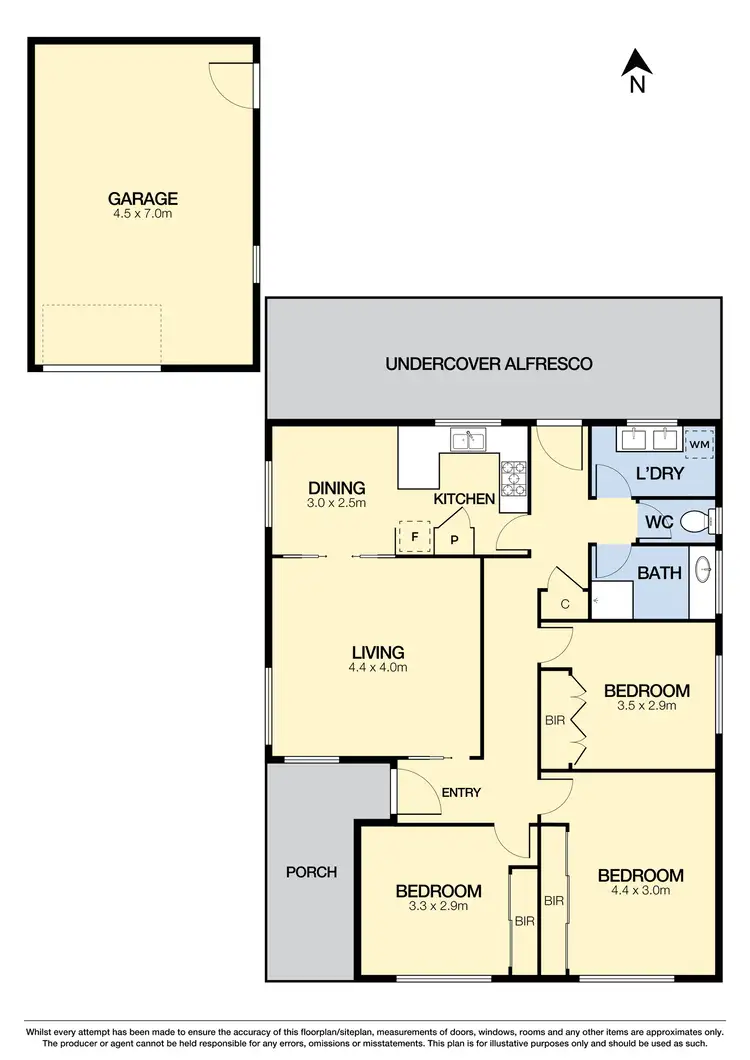 Floorplan of Homely house listing, 22 Dalton Street, Sunshine West VIC 3020