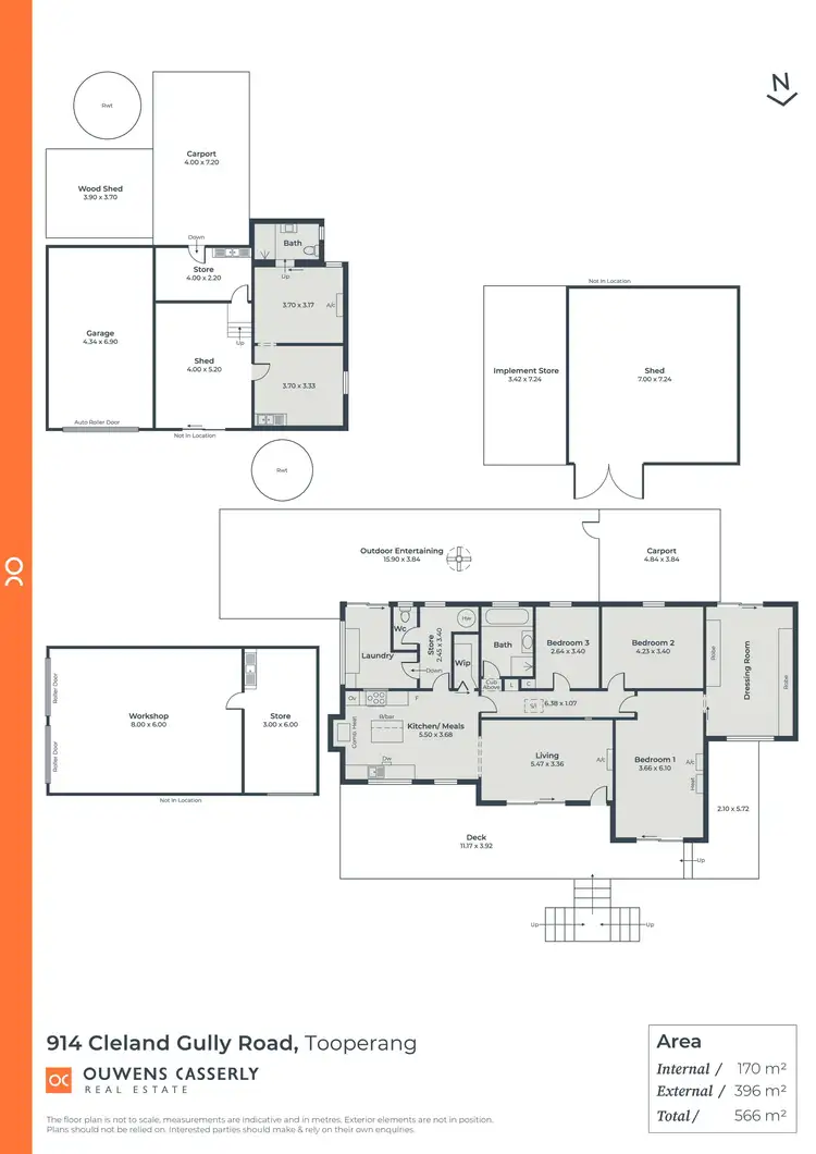 Floorplan of Homely rural property listing, 914 Cleland Gully Road, Tooperang SA 5255