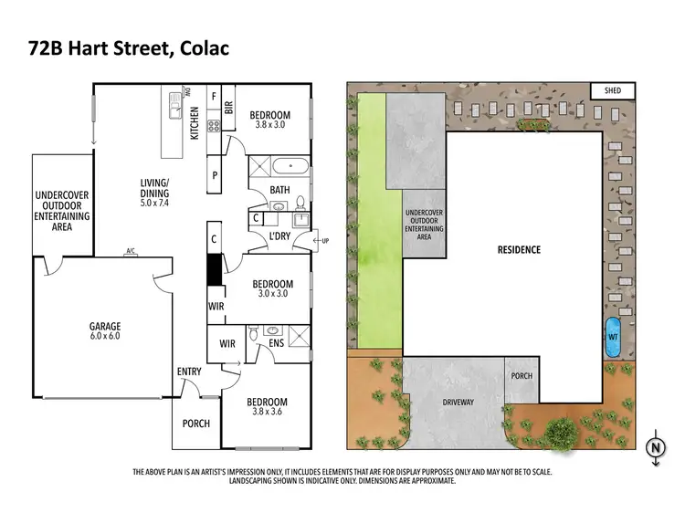 Floorplan of Homely unit listing, 72B Hart Street, Colac VIC 3250