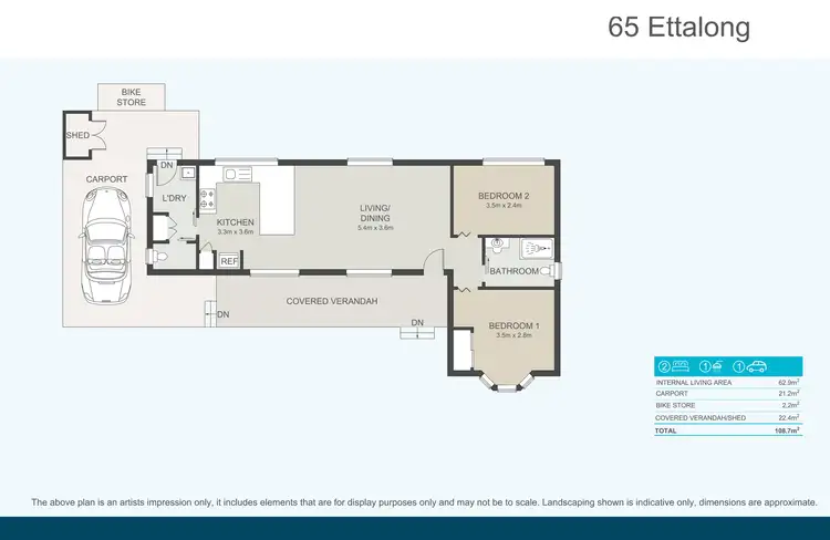 Floorplan of Homely retirement listing, 65/1 Fassifern Street, Ettalong Beach NSW 2257