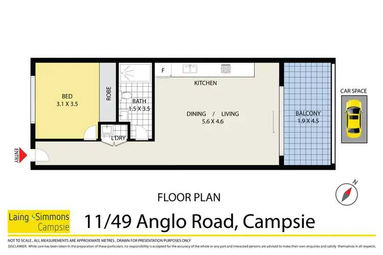 Floorplan of Homely apartment listing, 11/49-51 Anglo Road, Campsie NSW 2194