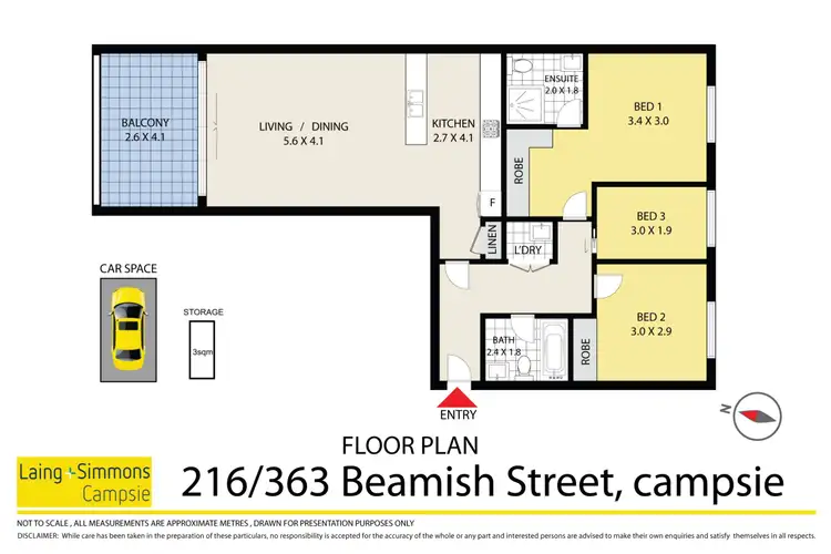 Floorplan of Homely apartment listing, 216/363 Beamish Street, Campsie NSW 2194
