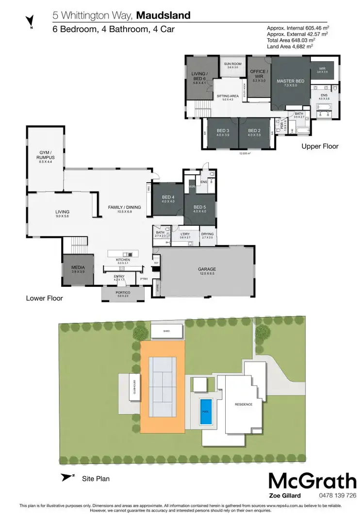 Floorplan of Homely rural property listing, 5 Whittington Way, Maudsland QLD 4210